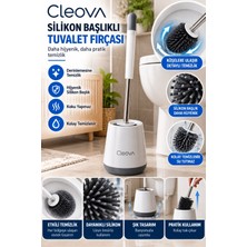 Cleova Silikon Başlıklı Tuvalet Fırçası