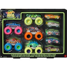 Esranın Dünyası Hot Wheels® Monster Trucks Karanlıkta Parlayan Araçlar Paketi