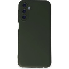 Samsung Galaxy M14 5g Kılıf Nano Içi Kadife Silikon - Koyu Yeşil