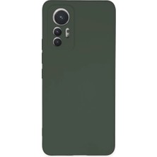 Mi 12 Lite Kılıf Nano Içi Kadife Silikon - Koyu Yeşil