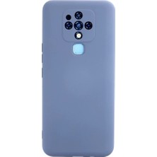 Tecno Camon 16 Kılıf Nano Içi Kadife Silikon - Gri