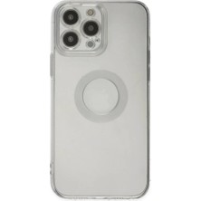 iPhone 14 Pro Max Kılıf Santa Lens Silikon - Şeffaf