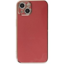 iPhone 15 Kılıf Volet Silikon - Kırmızı