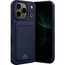 iPhone 17 Pro Max Kelvin Kartvizitli Silikon - Lacivert