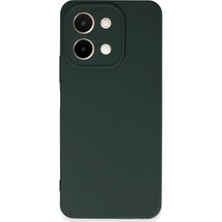 Vivo Y28 Kılıf First Silikon - Koyu Yeşil