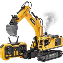 Uzaktan Kumandalı Şarjlı Buharlı Ekskavatör 2.4 Ghz Metal Başlıklı Paletli Kepçe 360° Dönen Gövde Sesli Işıklı Kapıları Açılan Rc Iş Makinesi