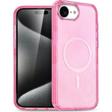 iPhone 16E Star Magsafe Kapak - Pembe