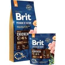 Brit Premium By Nature Kuru Köpek Maması, Tavuklu, Yetişkin, Orta Irk, 15 kg