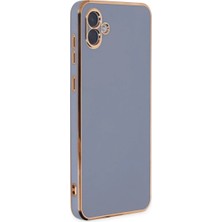 Samsung Galaxy A04 Kılıf Volet Silikon - Mavi