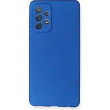 Samsung Galaxy A72 Kılıf First Silikon - Mavi