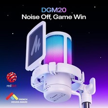 GDGM20S Oyun USB Mikrofonu, Gürültü Azaltma, Rgb Işıklı Kondansatörlü Mikrofon, Sessize Alma, Güçlendirme, Monitör, Kol Desteği, Yayın, Podcast, Twitch, Youtube Için Pop Filtresi