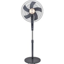 SF-6788 Ayaklı Vantilatör, 3 Kademeli - 40 cm (16 Inç) Çap, 75W Yüksek Performanslı Alüminyum Motor, Ayarlanabilir Yükseklik ve Geniş Açı Salınım, Güçlendirilmiş Dengeli Haç Ayak