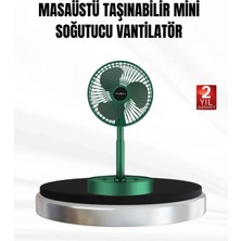Pileli Store Şarjlı Mini Fan Katlanabilir 3 Hız Ayarlı Taşınabilir Tasarımlı