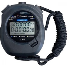 C809 El Tipi 10 Lap Hafızalı Dijital Kronometre