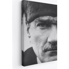 Cepahir Atatürk Portre Tablosu Mustafa Kemal Atatürk Dikdörtgen Dekoratif Kanvas TABLO-FS-142