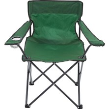 Kamp Sandalyesi, Piknik Sandalyesi, Katlanır Sandalye, Polyester, 110 kg Kapasite (Taşıma Çantalı, Yeşil)