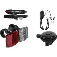Aksesuar Kombini 4 Lü Set (Ayna,zil,çamurluk Reflektör)