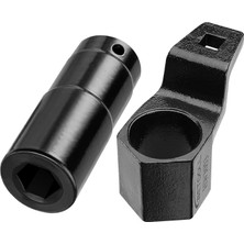 19 mm Harmonik Dengeleyici Soket ve 50MM Krank Mili Krank Kasnak Anahtarı Tutucu Aracı Kaldırma Tutma Anahtarı Kiti Honda ve Acura Motorları ile Uyumlu