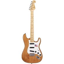 Stratocaster Elektro Gitar (Naturel)