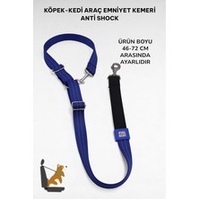 Evcil Hayvan Araç Emniyet Kemeri Köpek Emniyet Kemeri Araba Oto Aksesuar Kedi Köpek Emniyet Kemeri Lacivert-Tek Ebat