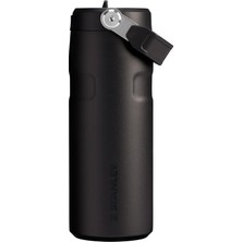 Iceflow™ Aerolight™ Flip Straw 2.0 Pipetli Su Şişesi, Siyah 2.0, 0.47 Litre