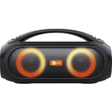 DS152 35 cm Büyük Boy Boombox Bluetooth Hoparlör 36W, Çift 3” Subwoofer, Rgb Aydınlatma, Ipx5 Suya Dayanıklı, Tws Stereo, Powerbank Özellikli