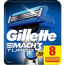 Mach 3 Turbo Yedek Tıraş Bıçağı 8'li Karton Paket