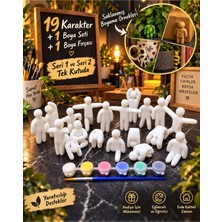 Vrd Chloe Meccha Chameleon Boyanabilir 19 Parça -Seri 1 ve Seri 2 - Saklambaç Oyun Figürü Seti (Boya+Fırça Hediye)