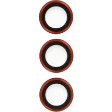 Pileli Store Newface Samsung Galaxy S23 Plus Metal Kamera Lens - Kırmızı