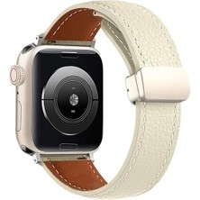 Pileli Store Newface Apple Watch 42MM KR414 Daks Deri Kordon - Pembe