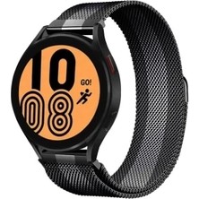 Pileli Store Newface Watch 20MM Metal Mıknatıslı Kordon - Siyah-Beyaz