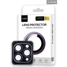 Pileli Store Urr Apple iPhone 14 Pro Max 3D Pvd Dioxide Kamera Lens Koruyucu - Gümüş