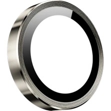 Pileli Store Keephone Apple iPhone 15 Pro Max 3D Spiral Alüminyum Ar Kamera Lens Koruyucu - Titanyum