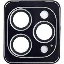 Pileli Store Urr Apple iPhone 14 Pro Max Titanium Alloy Ar Kamera Lens Koruyucu - Gümüş
