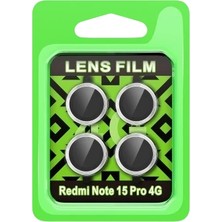 Pileli Store Newface Xiaomi Redmi Note 15 Pro 4g Raze Metal Kamera Lens - Gümüş