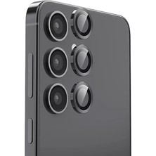 Pileli Store Newface Samsung Galaxy S25 Raze Metal Kamera Lens - Siyah