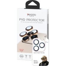 Pileli Store Yesido Apple iPhone 17 Pro Max WB60 Metal Kamera Lens - Lacivert