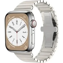 Pileli Store Newface Apple Watch 38MM KR413 Fine Steel Kordon - Yıldız Işığı