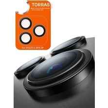 Pileli Store Torras Apple iPhone 17 Pro Lensguard Ar Anti Glare Kamera Lens Koruyucu - Siyah