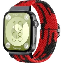 Pileli Store Newface Huawei Fit 4 Star Kordon - Kırmızı-Siyah