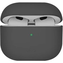 Pileli Store Uniq Apple Airpods 4 (4.nesil) Lino Silikon Kılıf - Gri