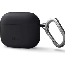Pileli Store Uniq Apple Airpods 3 (3.nesil) Nexo Silikon Kılıf - Koyu Gri