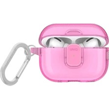 Pileli Store Uniq Apple Airpods Pro 2 (2.nesil) Glase Pro Kilitli Kılıf - Pembe