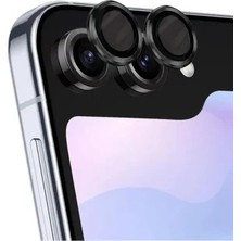 Pileli Store Newface Samsung Galaxy Z Flip 5 Valdez Metal Kamera Lens - Siyah