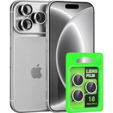 Pileli Store Newface Apple iPhone 18 Pro Raze Metal Kamera Lens - Gümüş