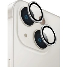 Pileli Store Uniq Apple iPhone 14 Optix Kamera Lens Koruyucu - Gümüş