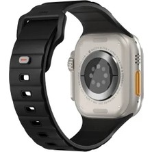 Pileli Store Uniq Apple Watch Ultra 49MM Stride Fkm Silikon Kordon - Siyah