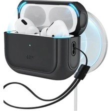 Pileli Store Esr Apple Airpods Pro 3 (3.nesil) Orbit Hybrid Magsafe Şarj Destekli Kılıf - Siyah