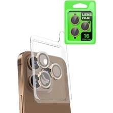 Pileli Store Newface Apple iPhone 16 Pro Raze Metal Kamera Lens - Desert