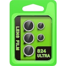 Pileli Store Newface Samsung Galaxy S24 Ultra Raze Metal Kamera Lens - Gümüş